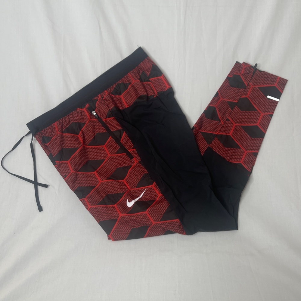 Nike Running "Team Kenya" Shield Pants Red/Black CV0398-673 Unisex Sz: Small